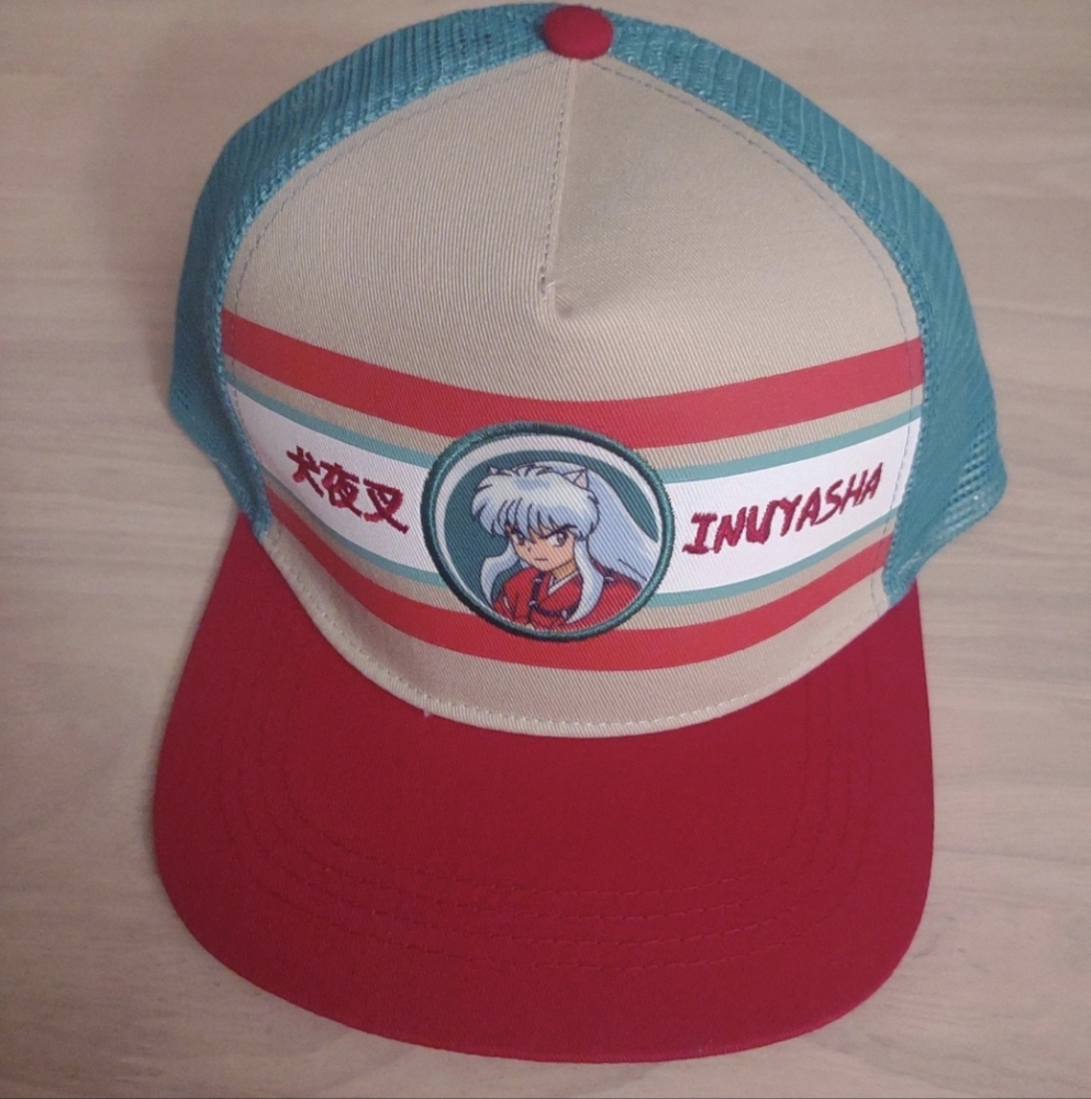 Inuyasha Culturefly Anime Japanese Art Red Green Snapback Cap Hat